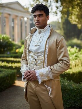 ✨ Men’s Bridgerton-Inspired Waistcoat & Cravat Set ✨Perfect for Wedding